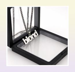 Frank Ocean Blond Fashion Brand Men and Women Pendant Collier Hiphop Personality Couple Street Allmatch Jewelry33682786388022