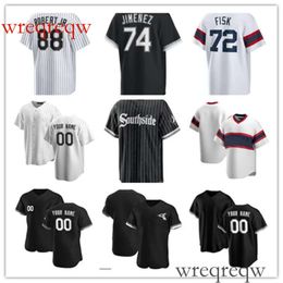 Frank Thomas Carlton Fisk Bo Jackson Luis Robert Jr. Yoan Moncada Benintendi Eloy Jimenez Nicky Lopez Andrew Vaughn Martin Maldonado Baseball Jersey Vrouwen