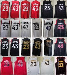 Fred Vanvleet 23 Pascal Siakam 43 Basketbal Jersey Mannen Naaien Zwart Rood Witte Team Kleur voor Sportfans Ademend All Stitching Pure Katoenen Shirt Goede kwaliteit