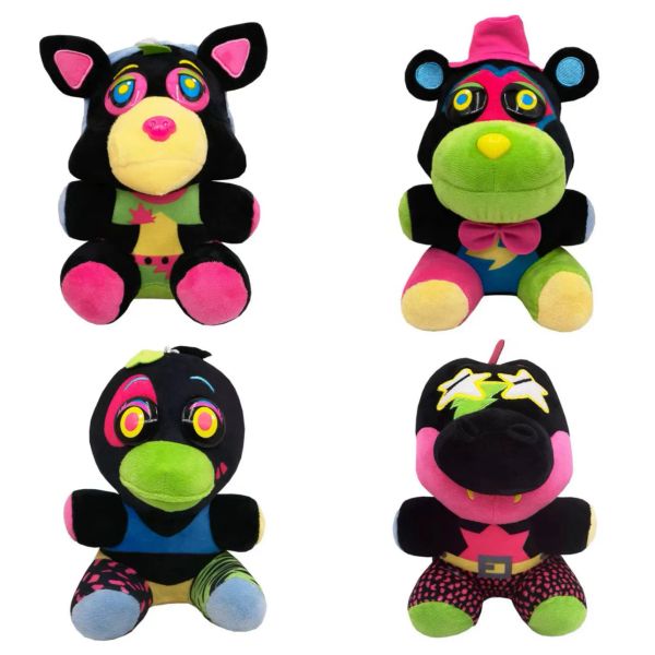 Freddie 1-10 Juego de dibujos animados Juguete de peluche Personaje de dibujos animados Cinco noches Muñeca de regalo para niños Muñeco de peluche Oso pardo 20-25cm-01