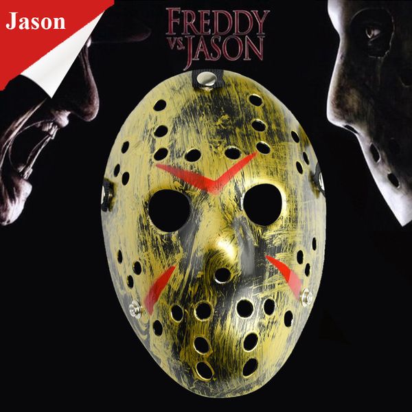 Máscara de Freddy Vs Jason, película clásica conmemorativa de Halloween, Jason Voorhees, máscaras de resina de Hockey de Freddy, mascarada de Cosplay