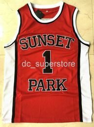 Fredo Starr Shorty # 1 1996 Sunset Park Movie Basketball Jersey Cosido Rojo personalizado Hombres Mujeres Jersey de baloncesto juvenil XS-6XL