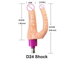 Fredorch Sex Machine Accessories 3xLR Connector Big Dildo Skin Color Dildo Vibrerend Bendable verwarmde 2205078513204