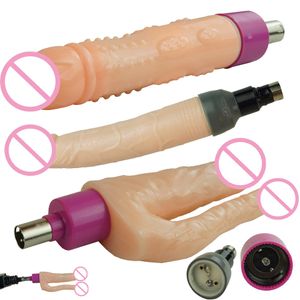 Fredorch sexy machine nieuwe 3XLR-hulpstukken met vibratiefunctie-dildo's voor F2A2F3