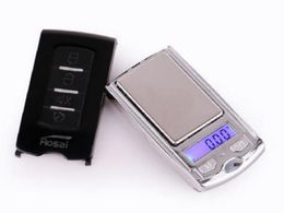 Gratis 100 g 0,01 g 200g 0.01g Draagbare Digitale Schalen Schalen Saldo Gewicht Weging LED Electronic Car Key Design Sieraden Schaal Snelle verzending