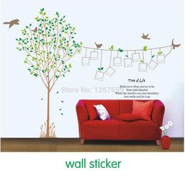 Gratuit 2014 Extra Large autocollant taille 230*170cm bricolage vie Pos autocollants arbre généalogique Po stickers muraux finition HM1215 210420