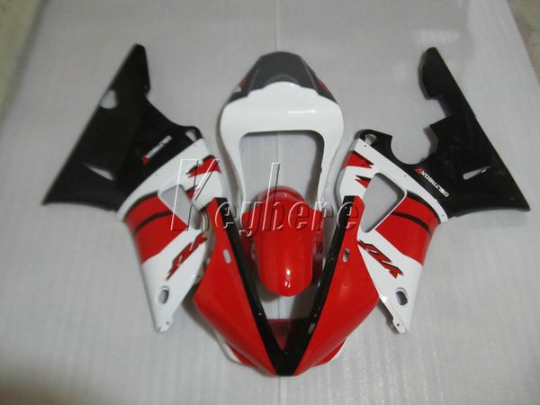 Kit de carenado de 7 regalos gratis para Yamaha YZFR1 2000 2001, juego de carenados rojo blanco negro YZF R1 00 01 IT23