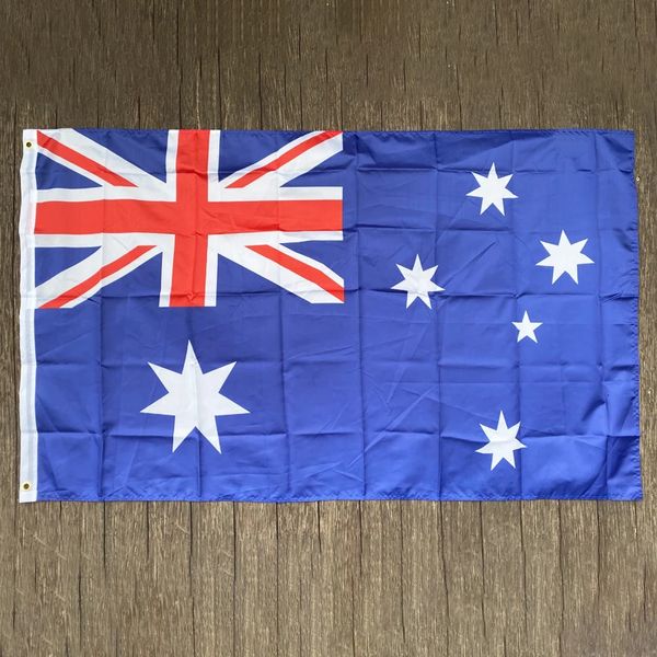 Grand drapeau australien en Polyester, 90x150cm, bannière nationale australienne, décoration de maison, 240219, gratuit