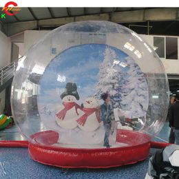 Gratis Luchtschip Outdoor Activiteiten Commerciële Opblaasbare Sneeuwbol Tent PVC Opblaasbare Kerst Sneeuwbollen voor Decoratie