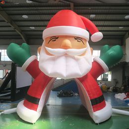 Gratis luchtschip buitenactiviteiten op maat gemaakte kerstman Claus opblaasbare tunnel dome tent te koop
