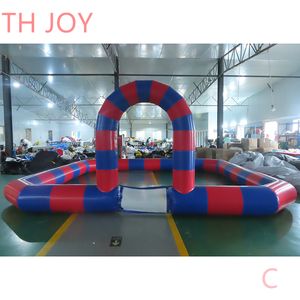 Barco aéreo gratuito, actividades al aire libre Didi Inflable Inflable Go Kart Race Track Track Car debby Horse Arena