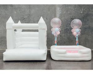 Envío aéreo gratuito Castillo inflable para bodas, casa de rebote con piscina para niños, piscina de bolas para bebés, piscinas de espuma para juegos de actividades de fiesta de cumpleaños