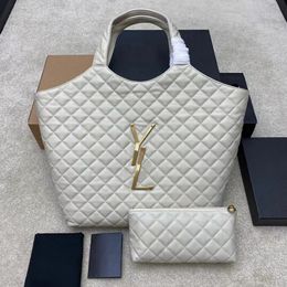 Gratis kunst elegantie voor jou Boodschappentassen Diamant rasterpatroon Draagtas Dames designer mode handtas schoudertas designer luxe zwarte designer tas de draagtas