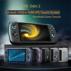 Gratis tas Ayn Odin 2 Pro Upgraded versie 6 IPS -scherm Handheld Game Player Android13 16G 512G WiFi Bluetooth Portable Console 240509