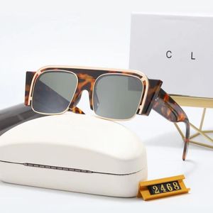 Gratis tegenglazen case mode luxe designer zonnebril voor vrouwen cel merk heren en dames klein geperste frame premium UV 400 gepolariseerde zonnebril met doos