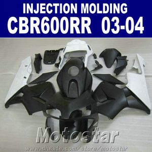 Capot gratuit! Moulage par Injection noir pour HONDA CBR 600RR carénage 2003 2004 cbr600rr 03 04 pièces de réparation de carrosserie JXFR