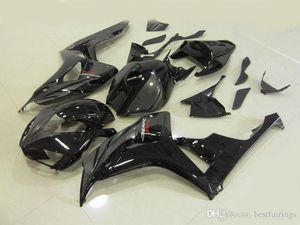 Gratis Cuetom Backings voor Honda CBR1000RR 2006 2007 Black Injectie Molding Fairing Kit CBR 1000 RR 06 07 FS22