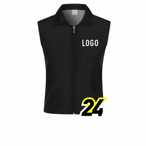 gratis Custom Design Vesten Print Logo Mannen Vrouw Veiligheidsvest Werkvest Werkkleding Uniform Goedkoop Effen Kleur Fi Vest Aangepast LOGO v31A #