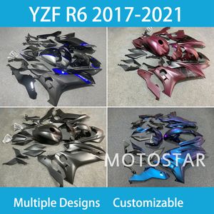 Cawards personnalisés gratuits pour YZFR6 2017-2018-2019-2022 2023 Année Yamaha YZF R6 17-23 100% Fit Injection Motorcycle Famings Kit ABS Plastic Sportbike Body Rebuild Motobike37
