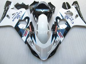 Kit de carénage personnalisé gratuit pour SUZUKI GSXR600 GSXR750 2004 2005 noir blanc GSXR 600 750 K4 K5 carénages DD35