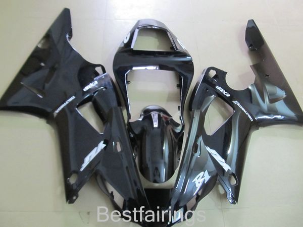 Kit de carenado personalizado gratuito para YAMAHA R1 2000 2001 carenados negros YZF R1 00 01 SH57