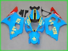 Gratis Custom Backings Set voor Suzuki GSXR 1000 K3 2003 2004 Fairing Kit GSXR1000 03 04 Carrosserie GSXR1000 GH10