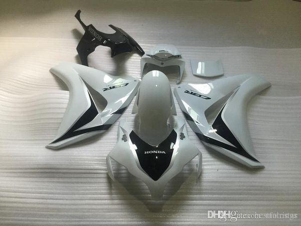 Carénages ABS d'injection personnalisés gratuits pour Honda CBR1000RR 2008 2009 2011 kit de carénage blanc noir CBR 1000 RR 08 09 10 11 ER34