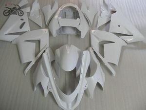 Kits de carénage de moto personnalisés gratuits pour Kawasaki 2004 2005 Ninja ZX-10R kit de carénages chinois complet blanc ZX10R 04 05 ZX 10R