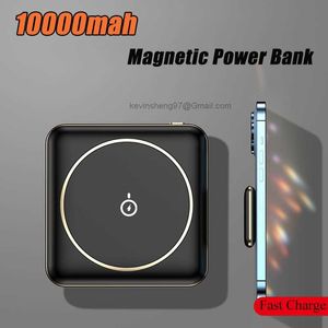 LOGO personnalisé gratuit 10000mAh chargeur magnétique sans fil Qi banques de puissance pour iPhone 14 13 12 Mini Poverbank chargeur de batterie externe portable Powerbank