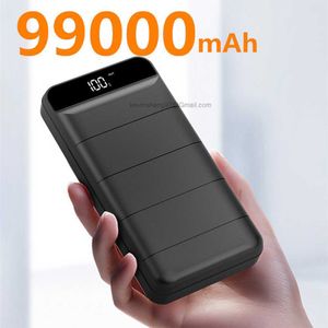 LOGO personnalisé gratuit 99000mAh Power Banks Mini chargeur de batterie externe à charge rapide portable 99000 mAh Power Bank pour iPhone Baby Bank