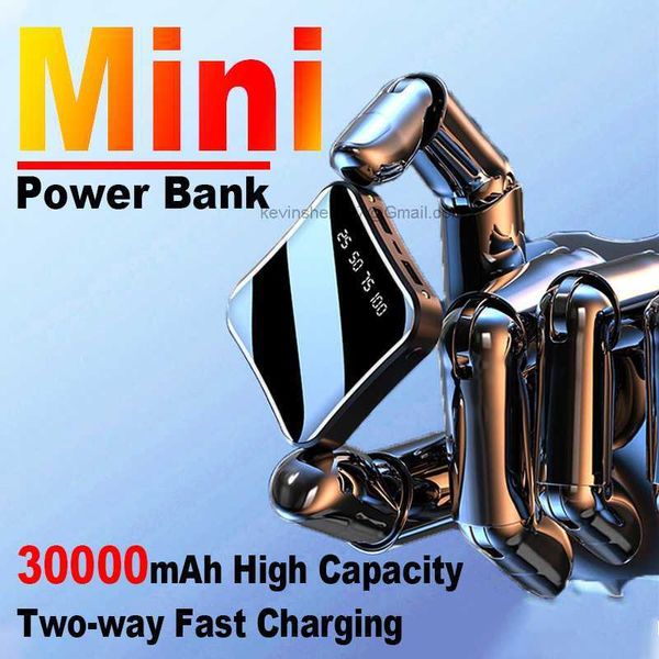 LOGO personnalisé gratuit Mini Portable Power Bank 10000mah bidirectionnel charge rapide affichage numérique poche batterie externe pour iPhone Xiaomi Huawei Samsung