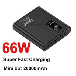 Gratis Aangepaste LOGO PD20W Super Snel Opladen Power Bank 66 W Draagbare 30000 mAh Oplader Digitale Display Externe Batterij voor iPhone Xiaomi