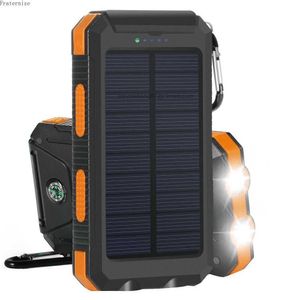 LOGO personnalisé gratuit Banque d'énergie solaire portable 80000mAh Charge de batterie externe Poverbank Chargeur de batterie externe Lumière LED pour tous les smartphones