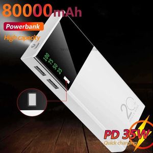 Gratis Aangepaste LOGO Power Bank 10000 mAh Digitaal Display Met LED Licht Externe Batterij Oplader Snel Opladen Draagbare Power Bank Oplader voor Xiaomi