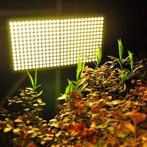 Livraison gratuite 300W carré spectre complet Led grandir lumière blanche sans bruit plante lumière grande zone d'éclairage CE FCC ROHS