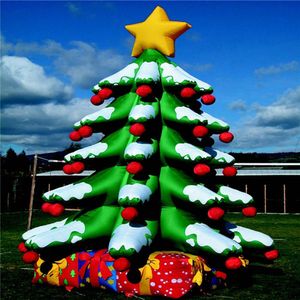 10mh 33ft livraison gratuite modèle d'arbre de Noël gonflable de 6/8 mètres de haut pour la décoration de fête exploser ballon d'arbres de Noël pour la publicité