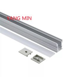 Carcasa de luz de barra 2 M/PCS perfil de aluminio empotrado de suelo subterráneo impermeable de alta calidad para tira de luz Led