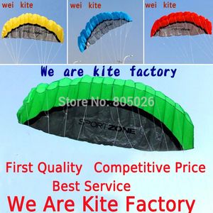 Livraison gratuite de 2,5 mètres Double Ligne Satnt Force Kite Kite Kite Paraoil Kite Surf Outdoor Fun Sports Kite 240428
