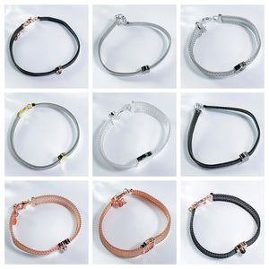 Gratis levering Spaanse beer sieraden 2023 nieuwe prachtige zwarte stalen en rosé zilveren armbanden sieraden voor vrouwen cadeau klaar voorraad