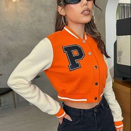 Conception gratuite Normzl Gym Fiess ensembles femmes décontracté Baseball Colorblock bouton récolte Bomber veste hommes vêtements tenue de sport 76