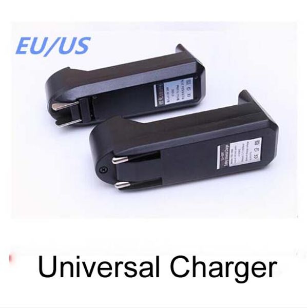 Chargeur universel à fente unique pour batterie rechargeable Li-ion 3.7V 450mA 18650 16340 14500, adaptateur de Charge prise EU US, 100 pièces/lot, dhl gratuit