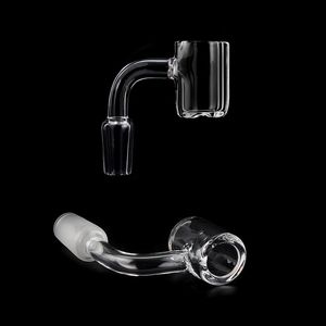 DHL gratuit 4mm mur 20mm OD plat Top Quartz Banger Domeless fumer ongles 14MM 10 18 mâle femelle Bangers pour eau Bongs tuyaux Dab Rig