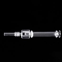 Gratis DHL!!! 6.0 Inch Quartz Dab Straw NC Quartz Tips Dab Tool Voor Glazen Waterpijpen Dab Rigs Waterleidingen