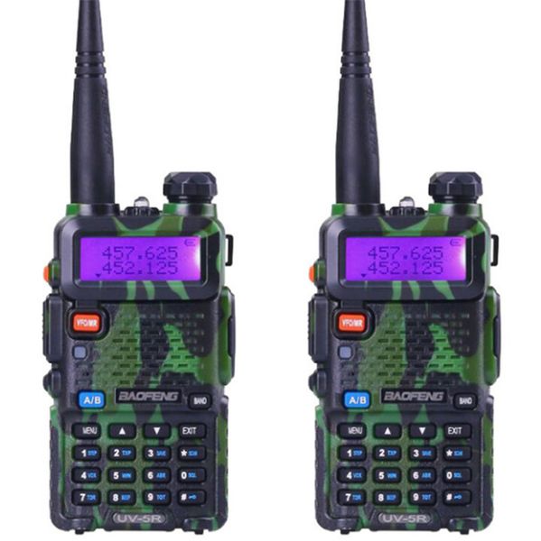 baofeng UV-5R double bande talkie-walkie émetteur-récepteur radio double affichage communicateur radio UV5R portable talkie-walkie set Free DHL