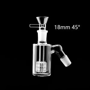 Gratis DHL !! Glas Ash Catchers Ash Catcher met 14mm / 18mm Mannelijke glazen kom Dikke Pyrex Clear Ash Cathers voor Recycler Bong Oil Rig