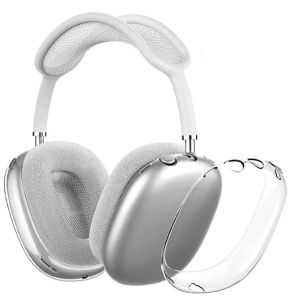 Pour Airpods max haute qualité Airpod max casque écouteurs accessoires solide transparent TPU étui en silicone mignon housse de protection avec boîte de vente au détail