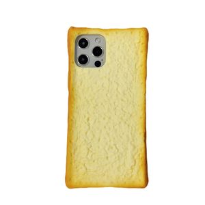 gratis DHL groothandel Cartoon Zachte siliconen 3D Toast Brood Telefoon Case voor iPhone 14 13 12 Pro Max i11 14 plus biscuit ei Mobiele telefoon houder Beugels cover