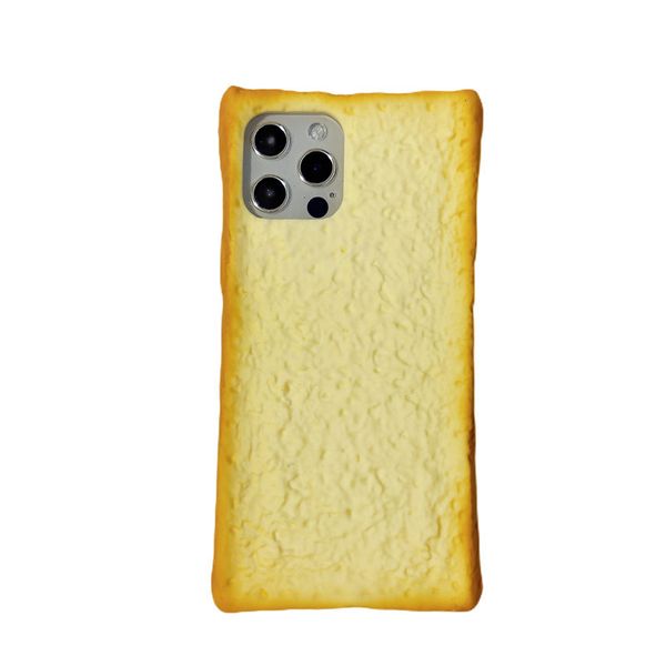 DHL gratuit en gros Cartoon Silicone souple 3D Toast Bread Phone Case pour iPhone 14 13 12 Pro Max i11 14 plus biscuit oeuf Support de téléphone portable Supports couverture