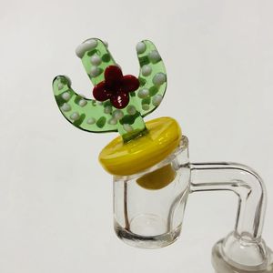 Gratis dhlcute 35 mmod cactus vorm glas koolhydraten dab gereedschap bubbelkwarts knallers droge kruiden roken accessoires voor glazen bongs