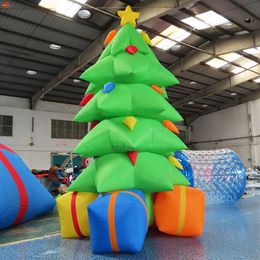 Activités de plein air de bateau de porte libre 3m 4m 5m décorations gonflables portatives d'arbre de Noël d'arbre de Noël